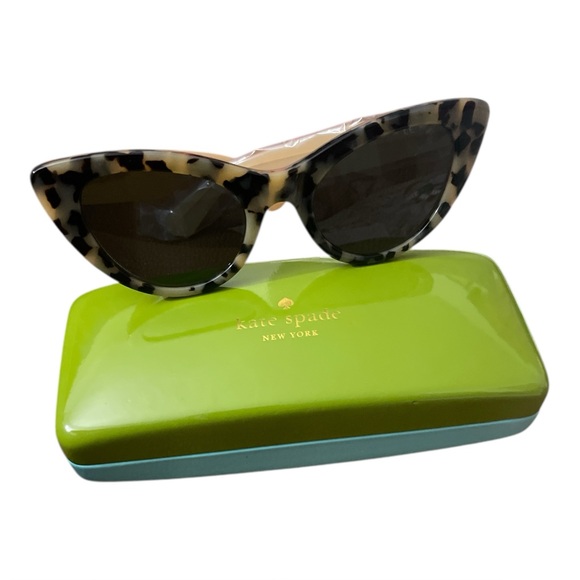 Kate Spade Tortoise Shell Sunglasses cat eye NWT - Picture 1 of 6